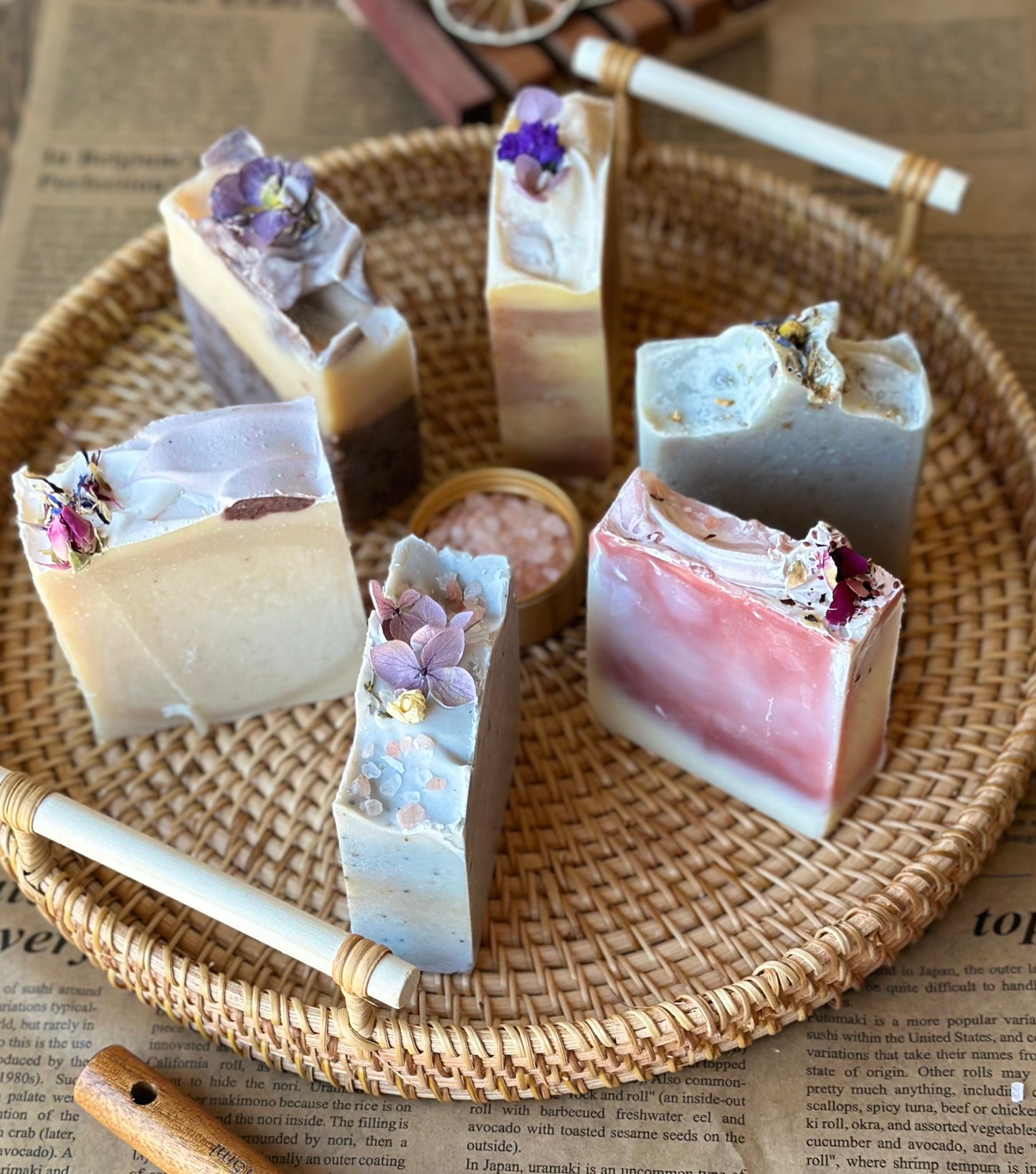 6 bars of Blnded Bliss all natural tallow based soap