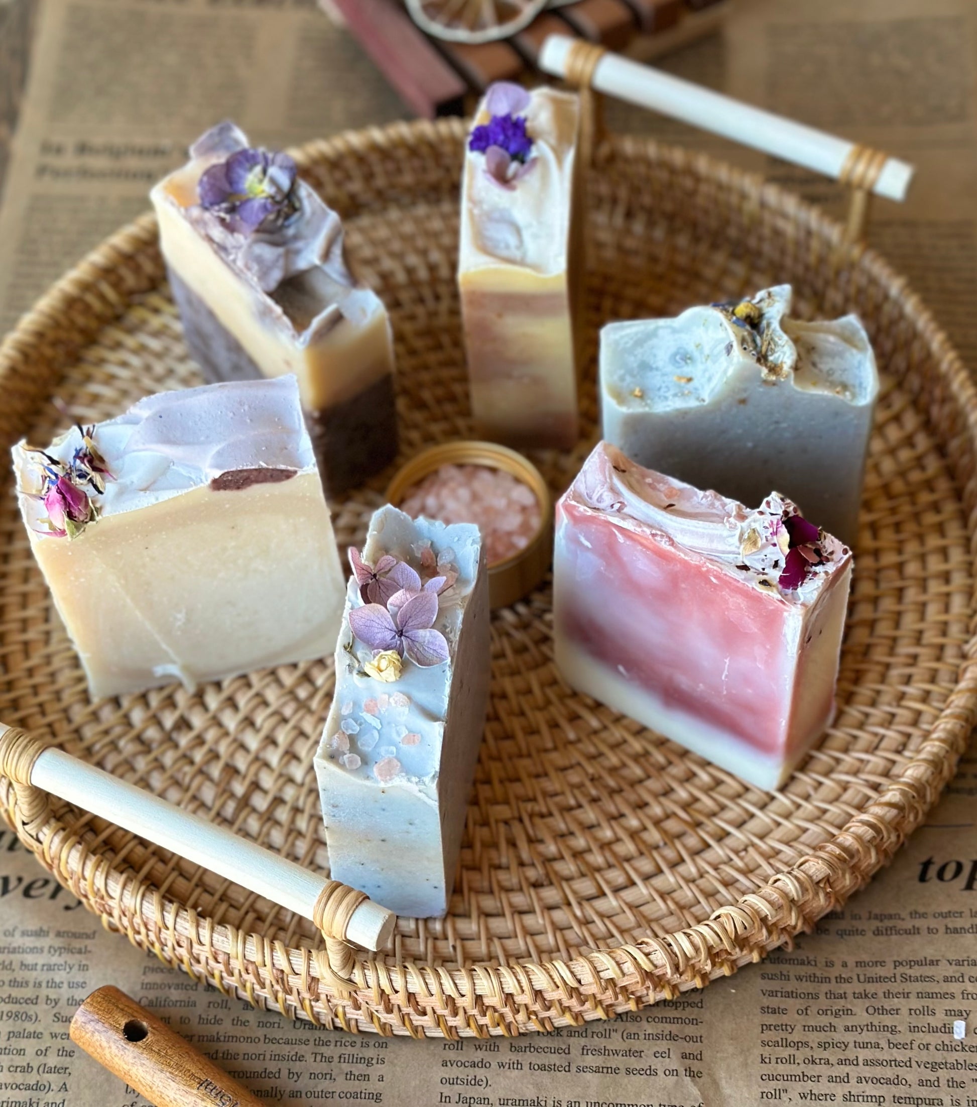 6 bars of Blnded Bliss all natural tallow based soap