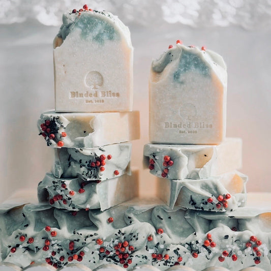 Rosy's Snowbar, from BLnded BLiss, Seasonal soap. 